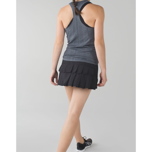 Lululemon Run: Pace Setter Skirt Black 6 - Picture 4 of 12